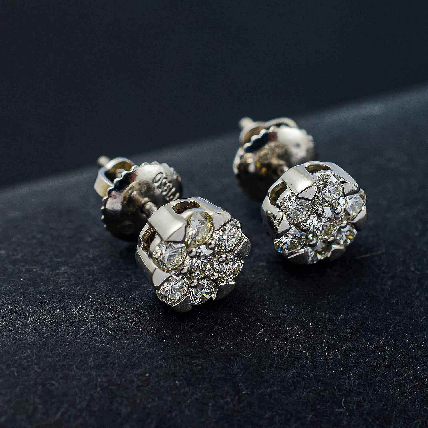 0.60 Ct. Diamond Stud Earrings in 950 Platinum, 2.8 Grams 7670036 1