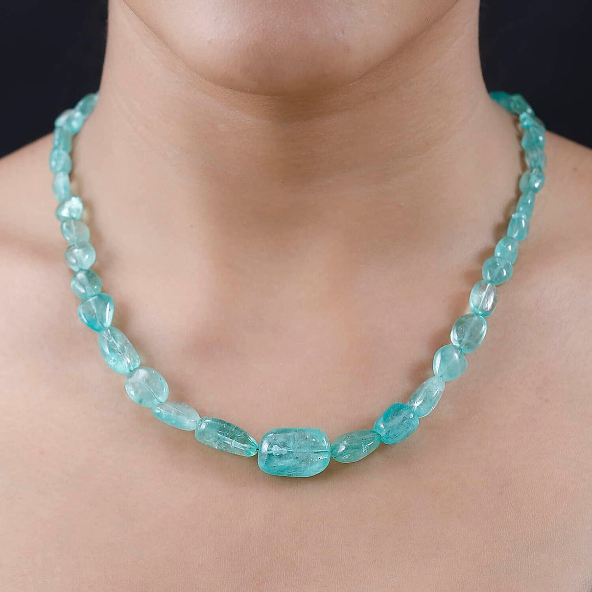 Certified &amp; Appraised 174 Ct. AAAA Emerald Necklace (Size - 18) with Lobster Clasp in 950 Platinum 7672326 3