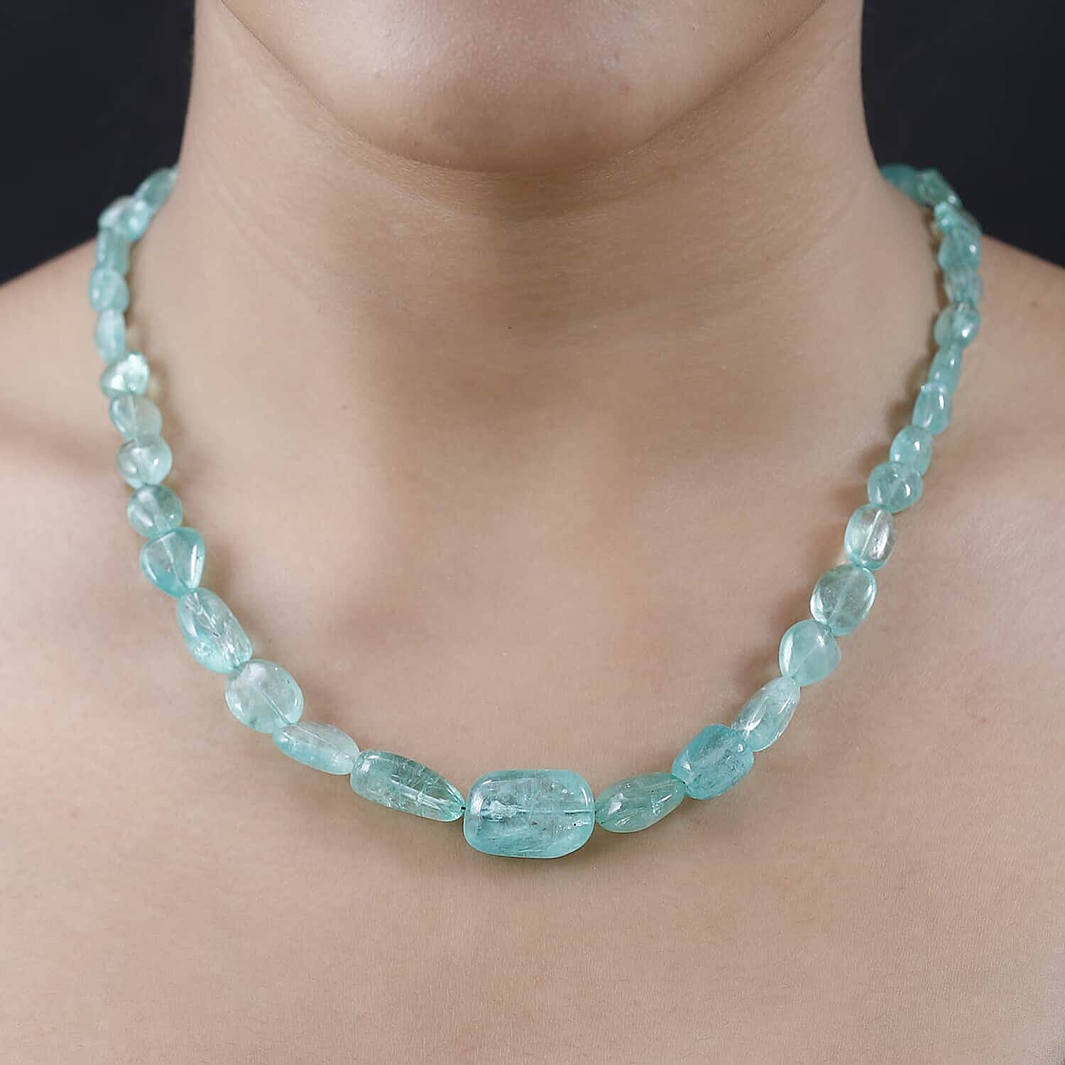 Certified &amp; Appraised 174 Ct. AAAA Emerald Necklace (Size - 18) with Lobster Clasp in 950 Platinum 7672326 3