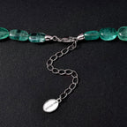 950 Platinum  AAA  Emerald  Necklace (Size - 18) 170.00 ct,  Platinum Wt. 2.54 Gms  174.040  Ct.