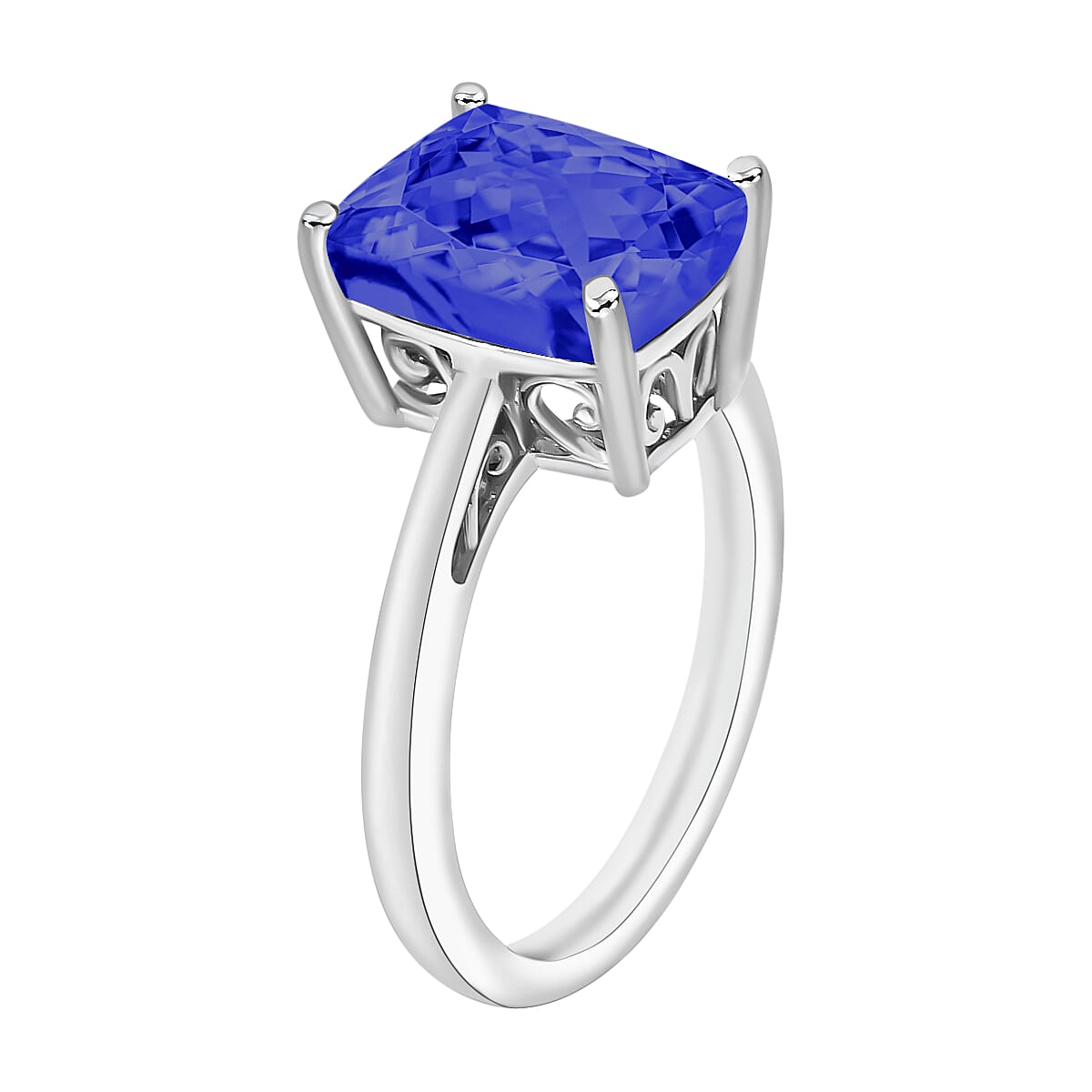 950 Platinum AAA Tanzanite Solitaire Ring in Platinum Wt. 5.5 grams, 5 Ct 8009798 2