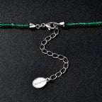 950 Platinum  AAAA  Emerald  Necklace (Size - 18) 36.00 ct,  Platinum Wt. 2.54 Gms  37.660  Ct.