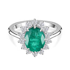 ONE OF A KIND - RHAPSODY 950 Platinum AAAA Gemfields Zambian Emerald (2.67 Ct) & Natural Diamond VS-EF (0.59 Ct) Ring 3.26 Ct, Platinum Wt. 6.85 Gms
