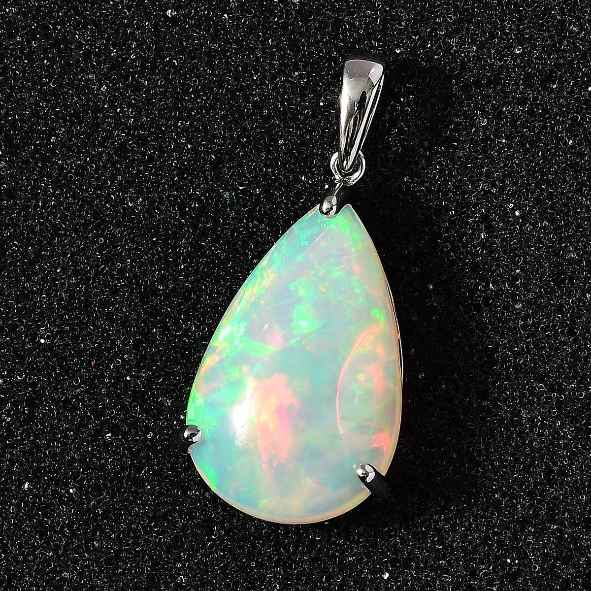 RHAPSODY- 950 Platinum AAAA Ethiopian Welo Opal Solitaire Pendant 11.10 Ct. 7666363 4