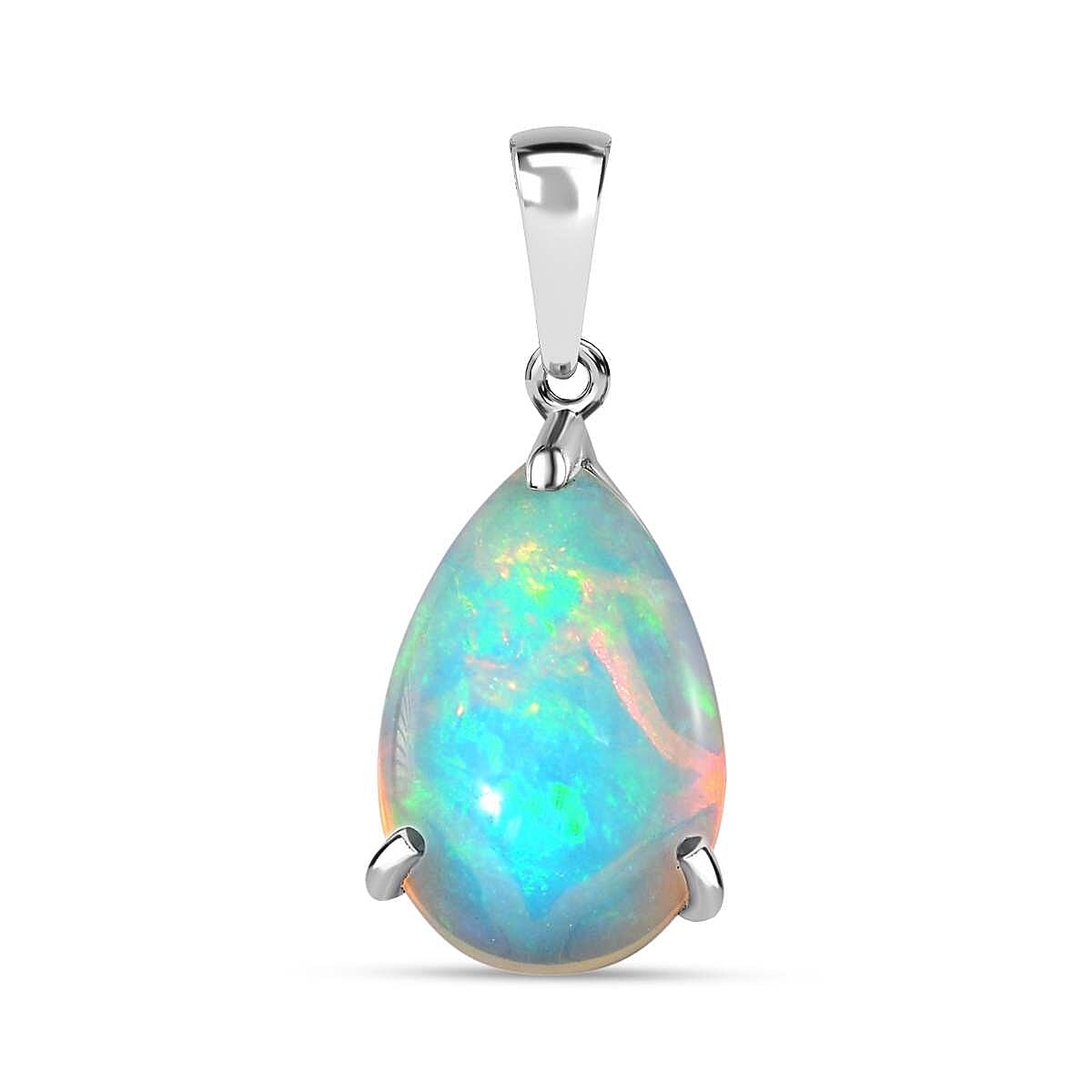 950 Platinum AAAA Ethiopian Welo Opal Solitaire Pendant 9.50 Ct. 7672271 0