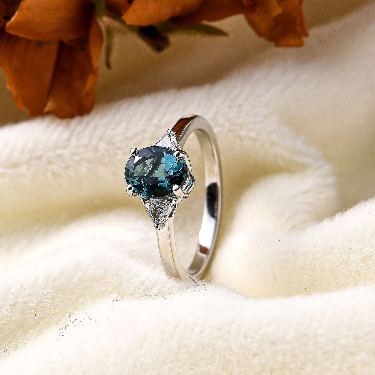 RHAPSODY 950 Platinum AAAA Mutuca Indicolite and Diamond (VS - EF) Solitaire Ring, 1.19 Ct. 7795400 1