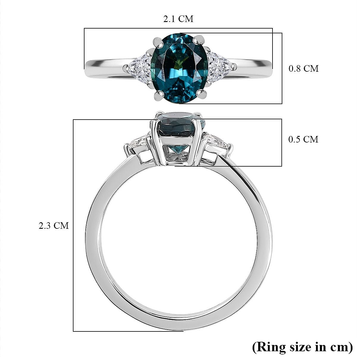 RHAPSODY 950 Platinum AAAA Mutuca Indicolite and Diamond (VS - EF) Solitaire Ring, 1.19 Ct. 7795400 5