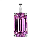 RHAPSODY - 950 Platinum AAAA Patroke Kunzite Solitaire Pendant 10.000 Ct, Platinum Wt. 3.60 Gms.