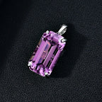 RHAPSODY - 950 Platinum AAAA Patroke Kunzite Solitaire Pendant 10.000 Ct, Platinum Wt. 3.60 Gms.