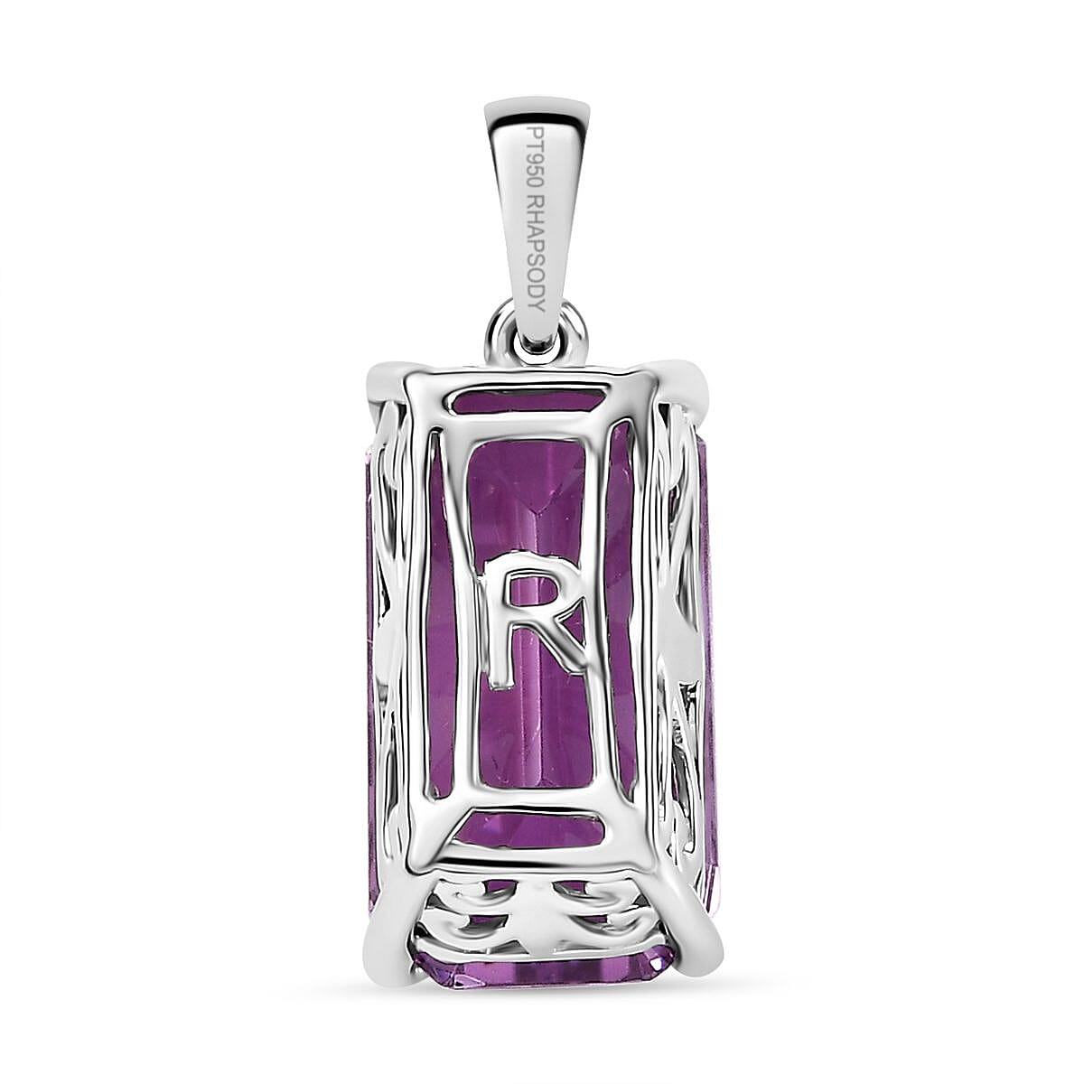 RHAPSODY - 950 Platinum AAAA Patroke Kunzite Solitaire Pendant 10.000 Ct, Platinum Wt. 3.60 Gms. 8025211 4