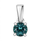 Rhapsody 950 Platinum AAAA Lagoon Tourmaline (0.80ct) Solitaire Pendant, 1.35 Gms