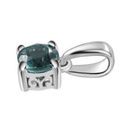 Rhapsody 950 Platinum AAAA Lagoon Tourmaline (0.80ct) Solitaire Pendant, 1.35 Gms