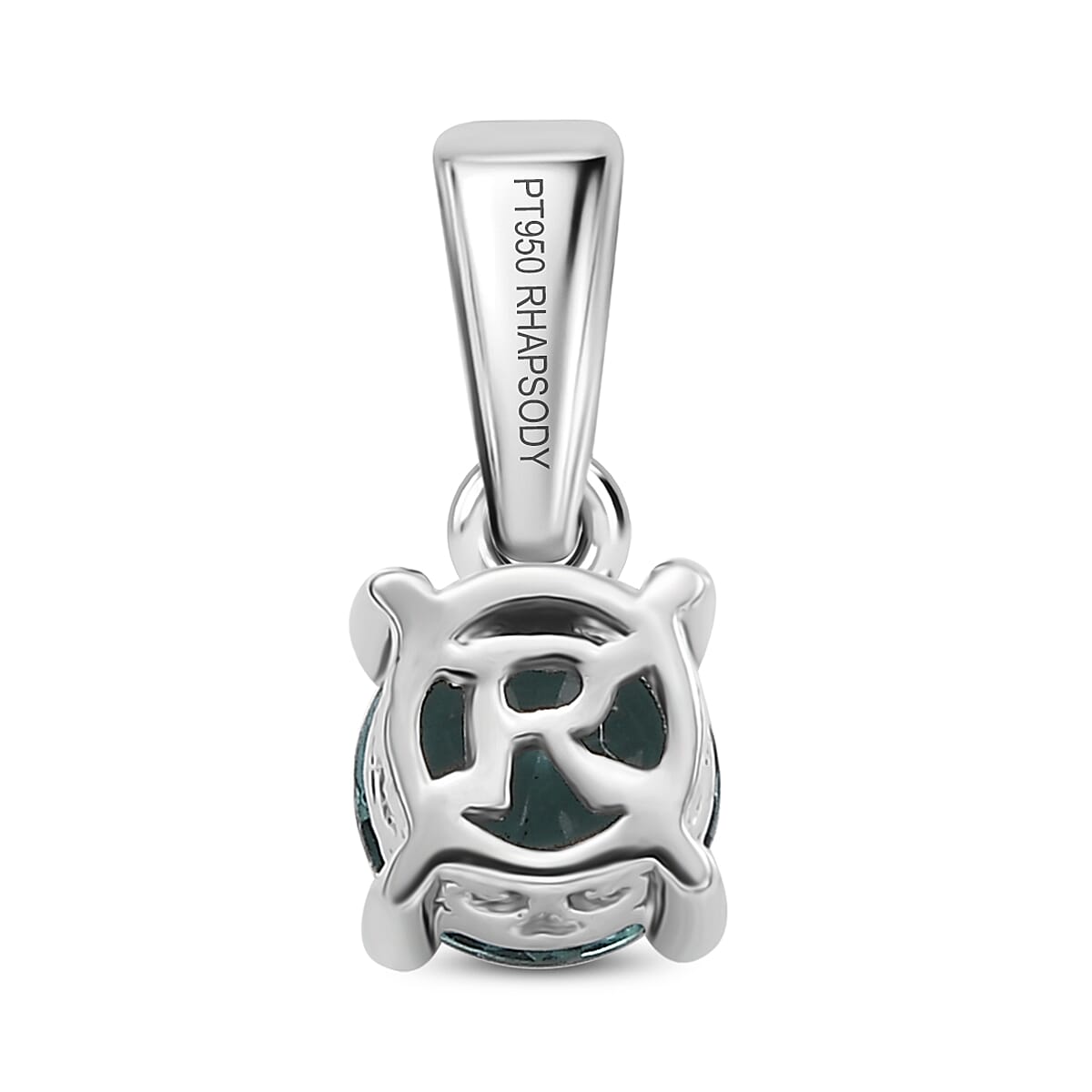 RHAPSODY 950 Platinum AAAA Lagoon Tourmaline Solitaire Pendant 0.80 ct. 7968924 4