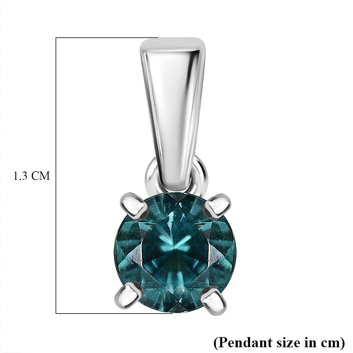 RHAPSODY 950 Platinum AAAA Lagoon Tourmaline Solitaire Pendant 0.80 ct. 7968924 5