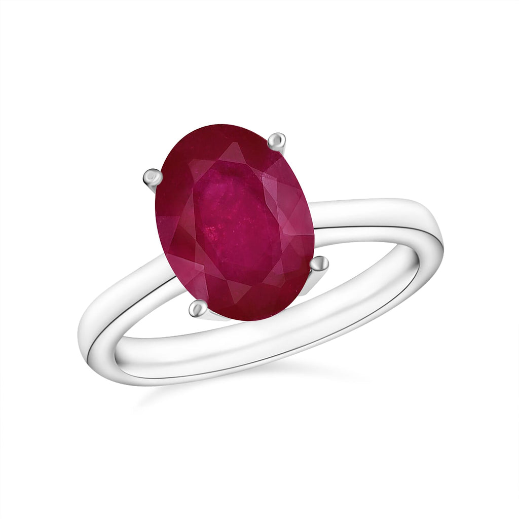 950 Platinum  AAAA  Mozambique Ruby  Solitaire Ring 2.60 ct,  Platinum Wt. 5.5 Gms  2.600  Ct.