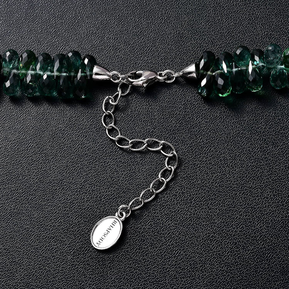 Certified &amp; Appraised 171 Ct. AAAA Multi-Tourmaline Necklace (Size - 18) with Lobster Clasp in 950 Platinum 7685649 3