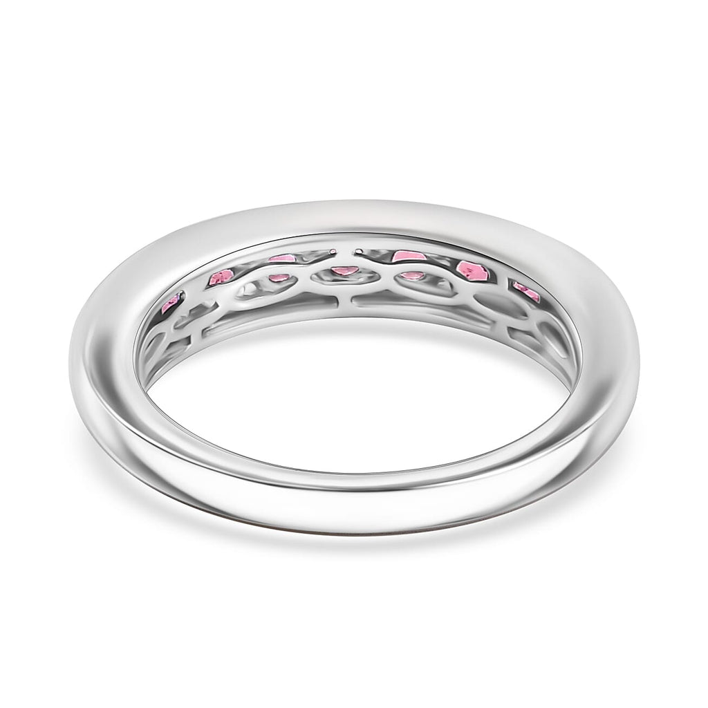 950 Platinum  AAAA  Rubellite  Band Ring 1.44 ct,  Platinum Wt. 7.3 Gms  1.440  Ct.