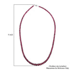 950 Platinum  AAAA  Rubellite  Necklace (Size - 18) 75.00 ct,  Platinum Wt. 2.75 Gms  75.000  Ct.