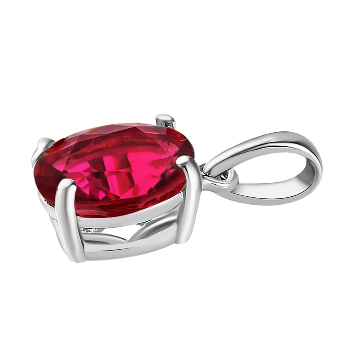 950 Platinum AAAA Rubellite Solitaire Pendant 2.50 ct. 8000160 2