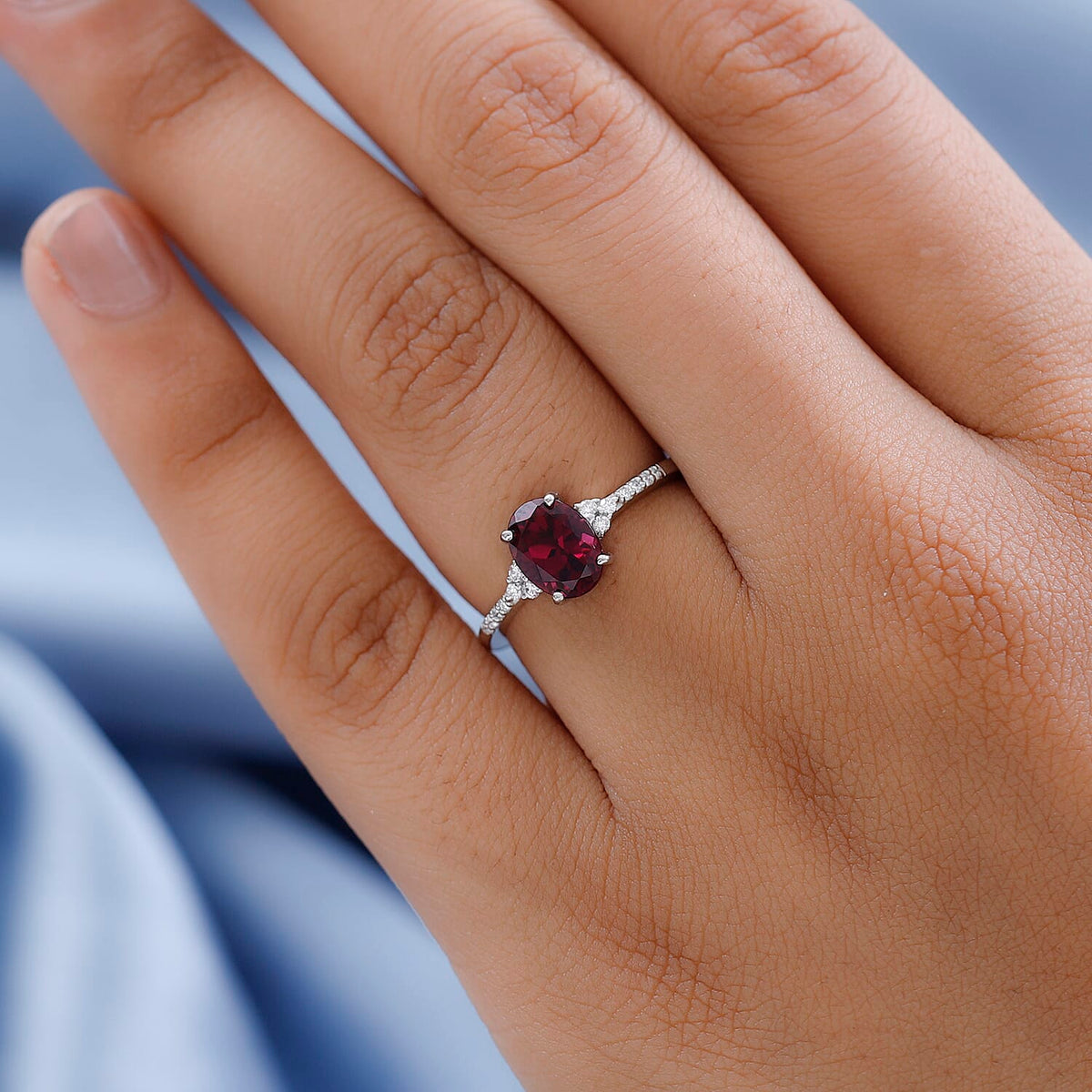 RHAPSODY 950 Platinum AAAA Rubellite and Diamond (VS-E-F) Ring 1.59 Ct. 7489410 2