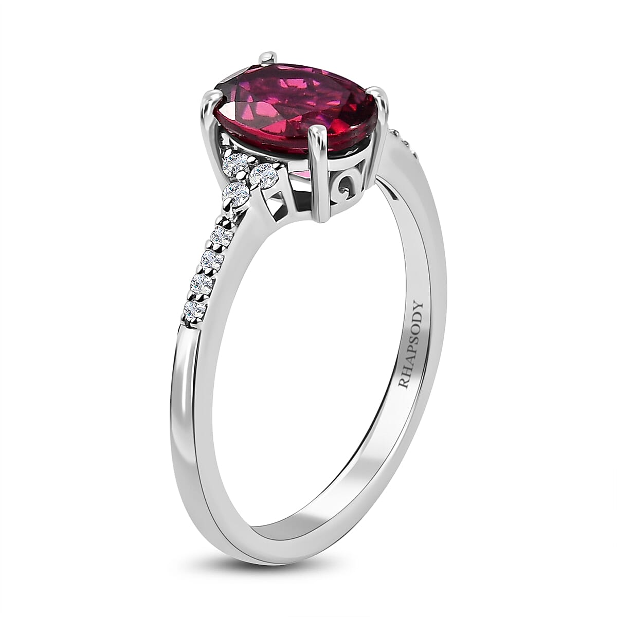 RHAPSODY 950 Platinum AAAA Rubellite and Diamond (VS-E-F) Ring 1.59 Ct. 7489410 3