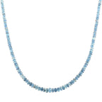 950 Platinum  AAAA  Santamaria Aquamarine  Necklace (Size - 18) 60.00 ct,  Platinum Wt. 2.75 Gms  60.000  Ct.