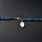 950 Platinum  AAAA  Santamaria Aquamarine  Necklace (Size - 18) 68.09 ct,  Platinum Wt. 1.28 Gms  68.090  Ct.
