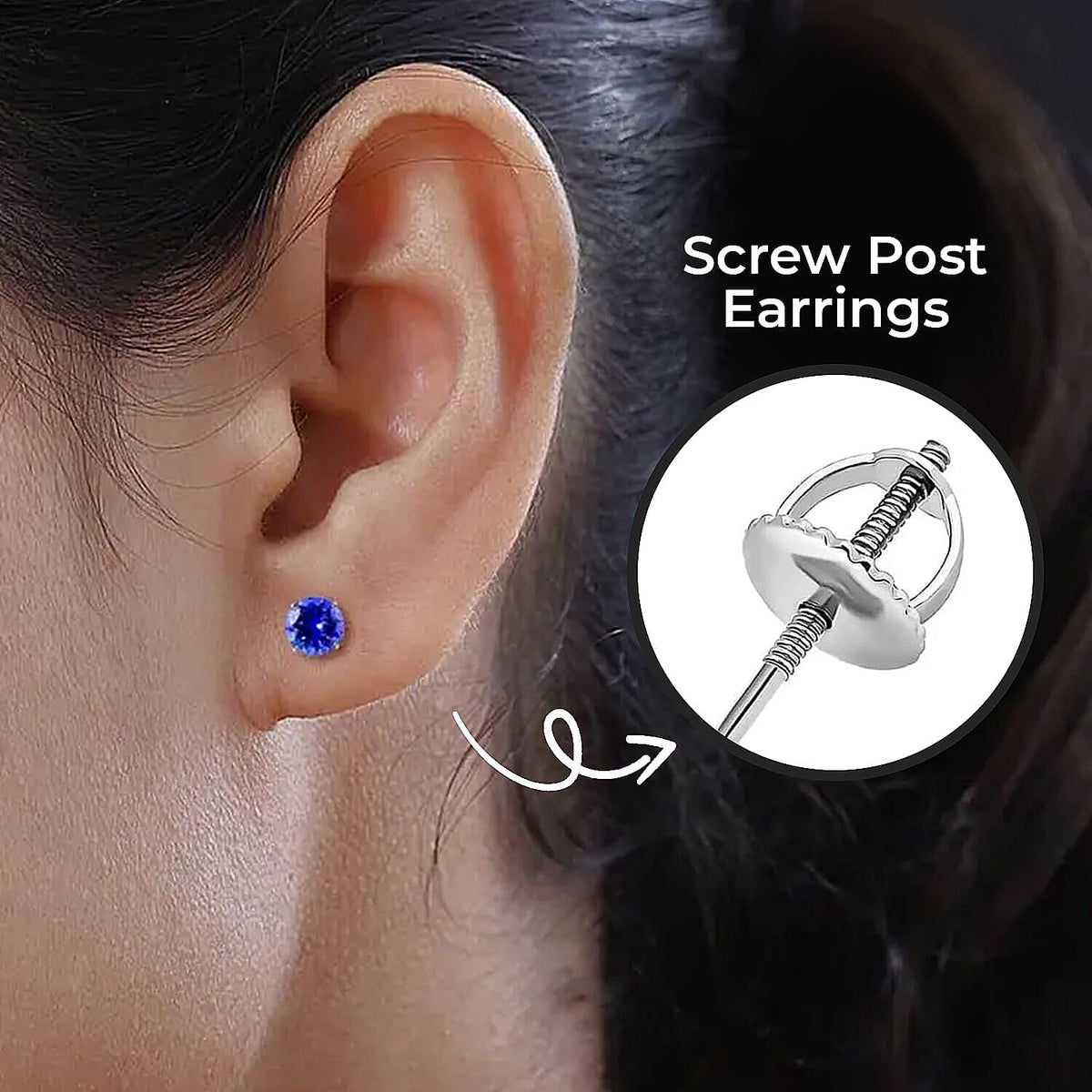 Certified &amp; Appraised Rhapsody 950 Platinum AAAA Tanzanite Round Stud Earrings 2.30 Ct. V32508617 2