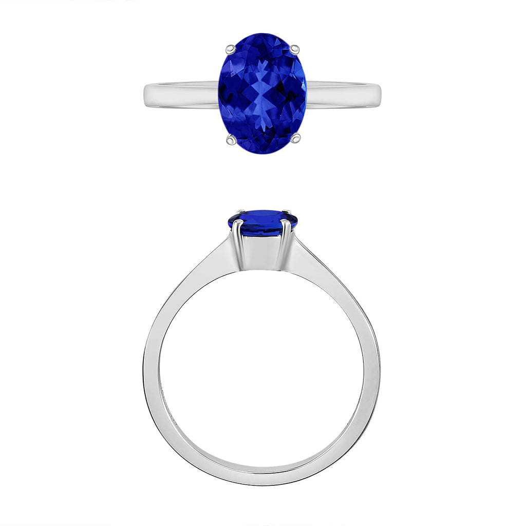 950 Platinum  AAAA  Tanzanite  Ring 1.35 ct,  Platinum Wt. 5.5 Gms  1.350  Ct.