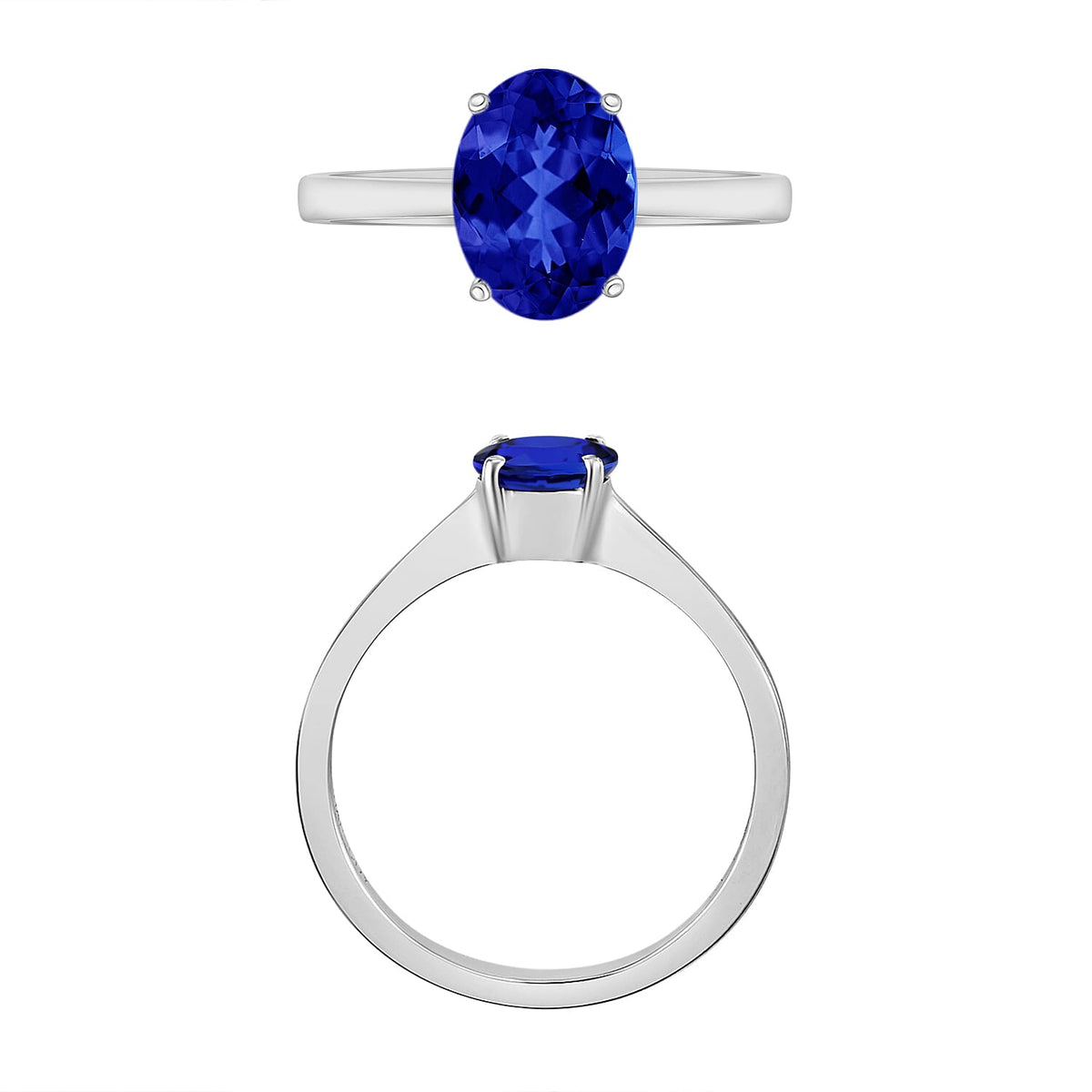 RHAPSODY 950 Platinum AAAA Tanzanite Ring 1.35 ct, Platinum Wt. 5.5 Gms 1.350 Ct. 7716521 3