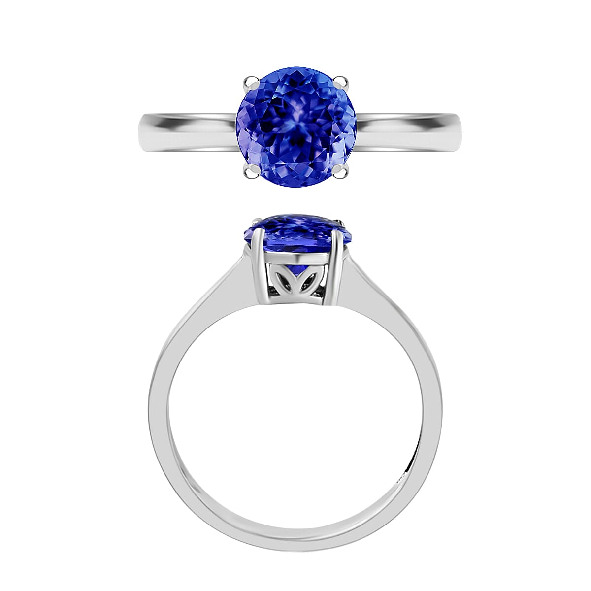950 Platinum AAAA Tanzanite Solitaire Ring 1.45 ct. 7718560 3