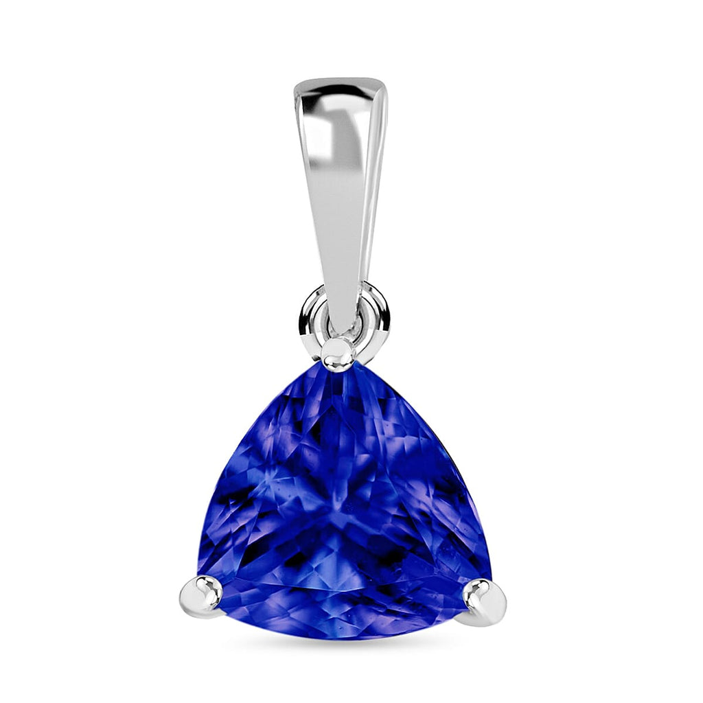 950 Platinum AAAA Tanzanite Solitaire Pendant 3.29 Ct.