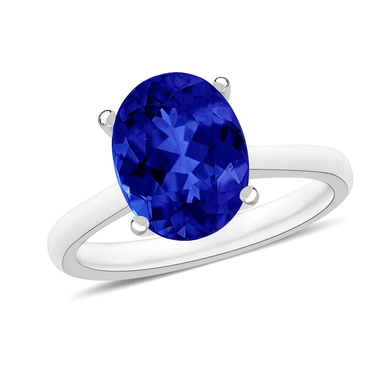 RHAPSODY 950 Platinum AAAA Tanzanite Solitaire Ring 7716729 0