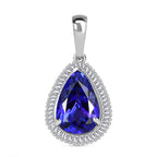 RHAPSODY 950 Platinum AAAA Tanzanite & Diamond (VS-E-F) Pendant 5.40 Ct.