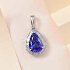 RHAPSODY 950 Platinum AAAA Tanzanite & Diamond (VS-E-F) Pendant 5.40 Ct.