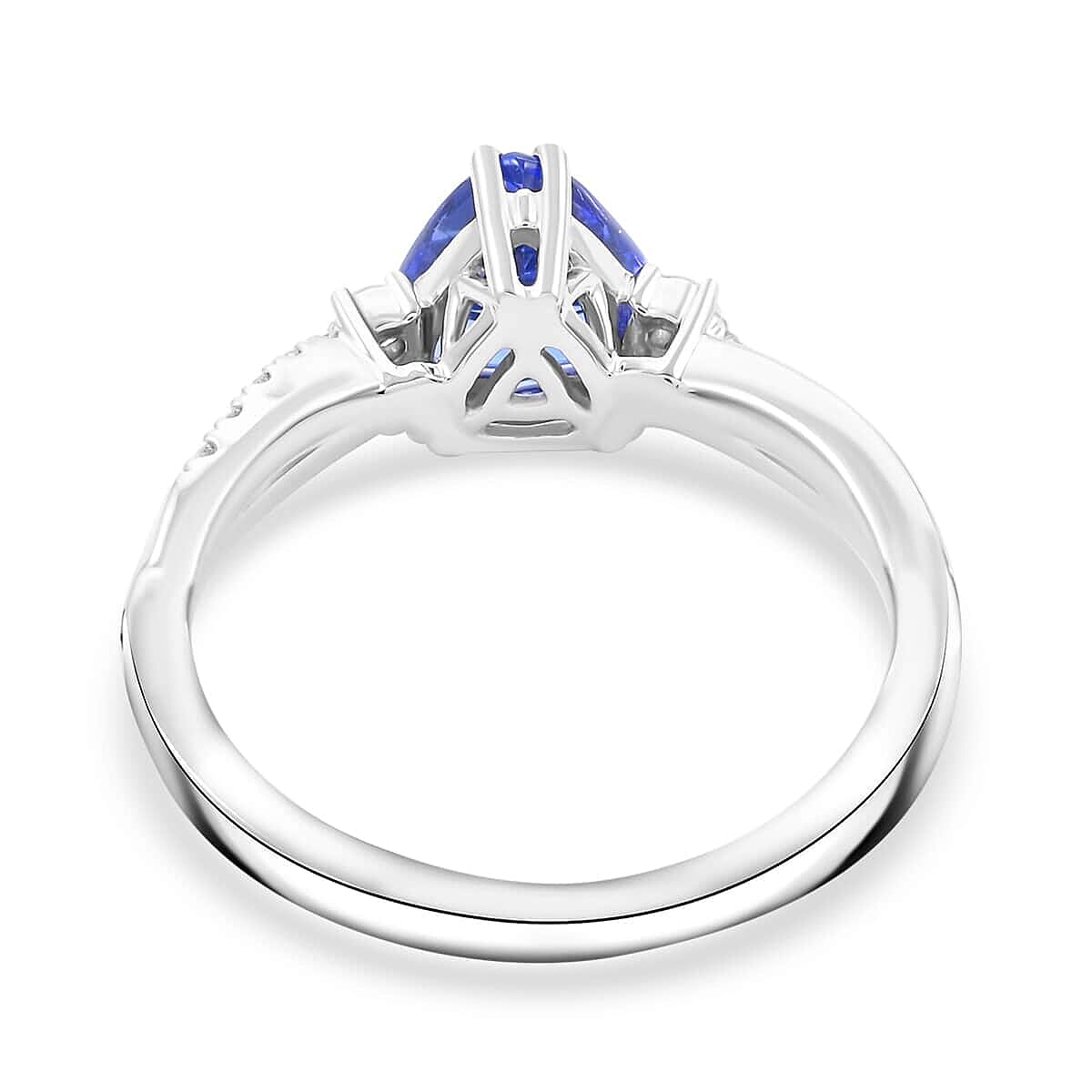 Certified and Appraised RHAPSODY AAAA Tanzanite and E-F VS Diamond Ring, Platinum 5 Grams, 1.35 ct. 7858322 4