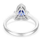 950 Platinum  AAAA  Tanzanite   White Diamond  VS Ring 1.50 ct,  Platinum Wt. 5.85 Gms  1.500  Ct.