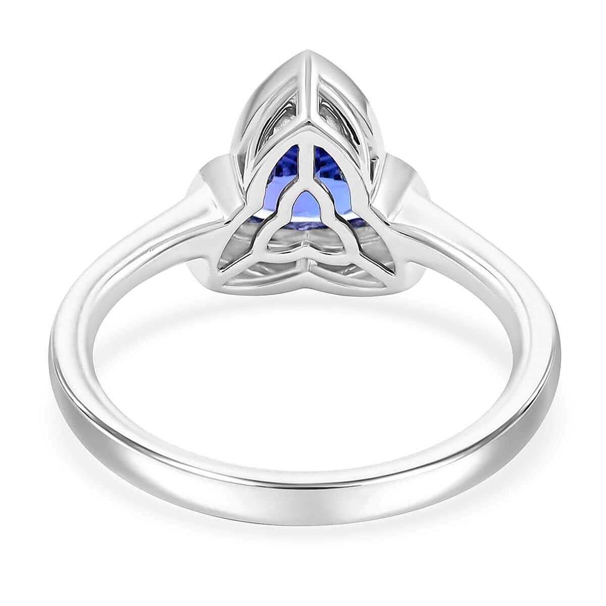 Certified and Appraised RHAPSODY 950 Platinum AAAA Tanzanite and E-F VS Diamond Ring, Platinum 5.85 Gms, 1.50 ct. 7858310 4