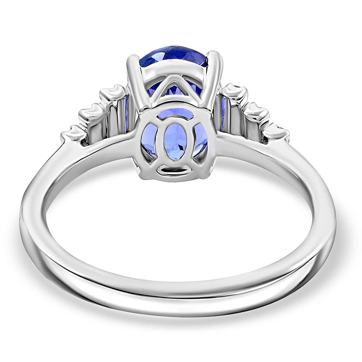 Certified and Appraised RHAPSODY 950 Platinum AAAA Tanzanite White Diamond E-F/VS Ring 2.50 ct. 7858370 5