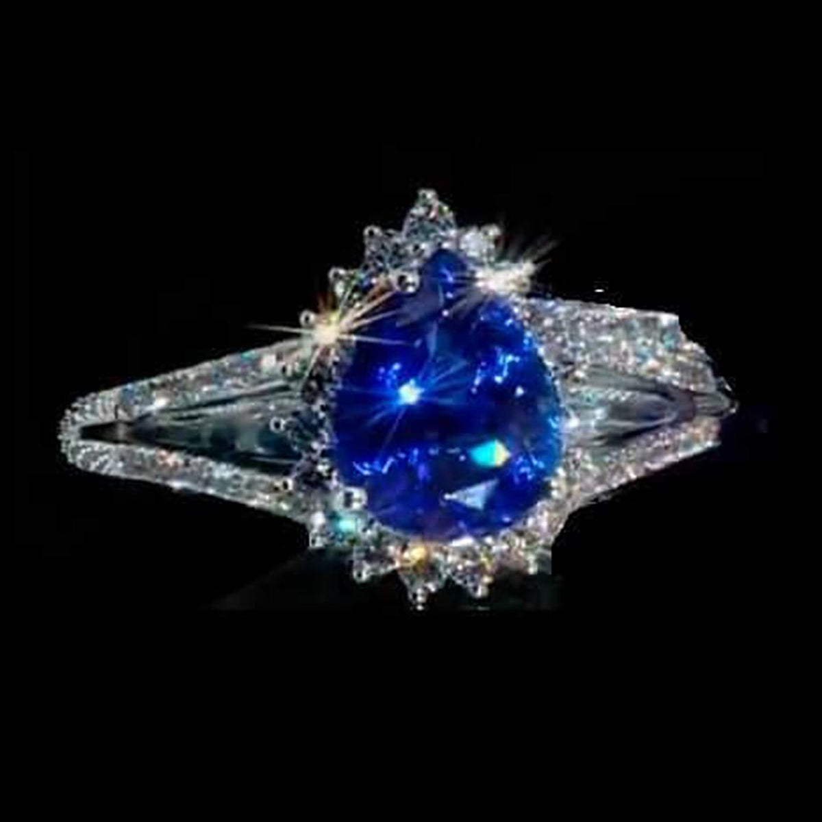 Certified and Appraised RHAPSODY 950 Platinum AAAA Tanzanite, White Diamond VS Halo Ring, Platinum Wt. 6.77 Gms, 2.70 ct. 7937789 3