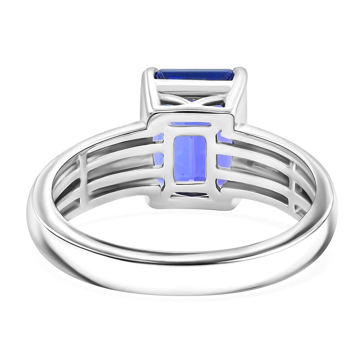 Appraised and Certified 4.7 Ct. Tanzanite, Diamond Solitaire Ring in 950 Platinum 7937608 4