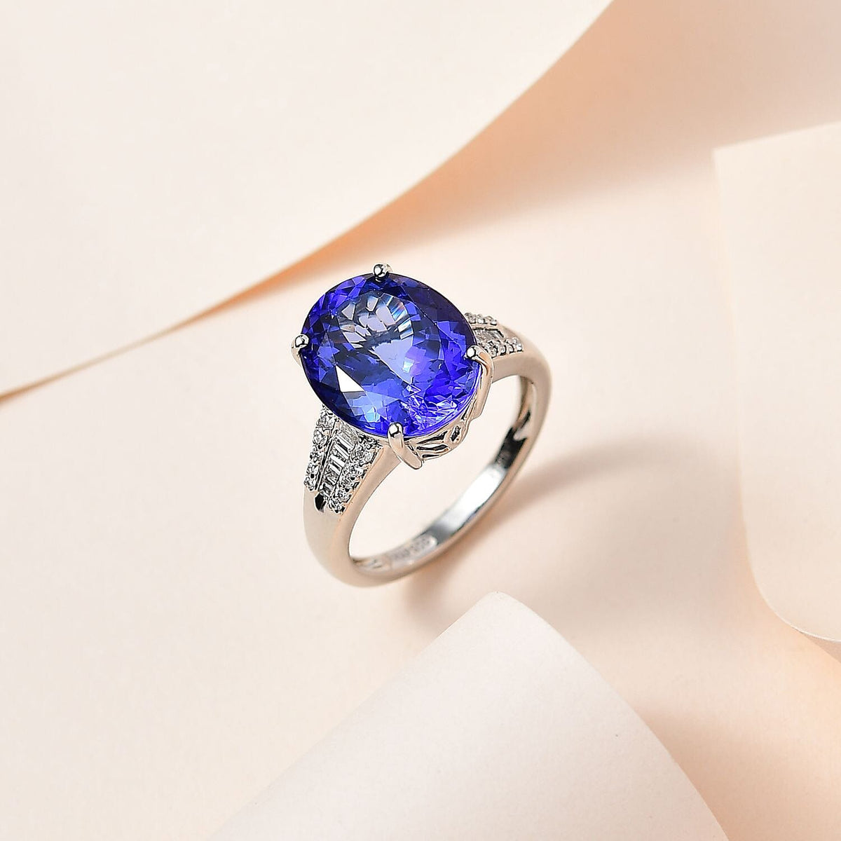 RHAPSODY AAAA Tanzanite  and Diamond VS EF Ring 7.53 Ct 7671910 2