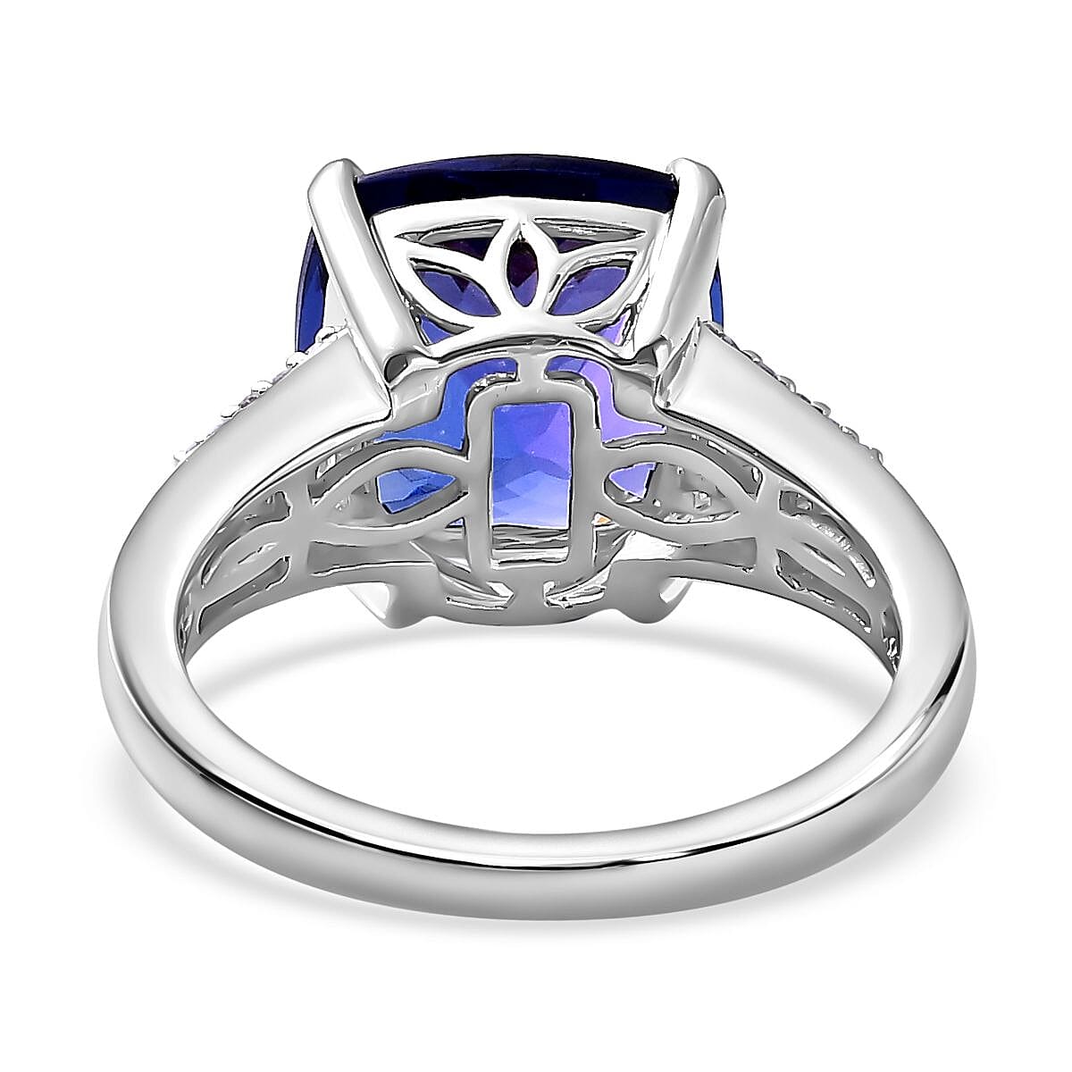RHAPSODY 950 Platinum AAAA Tanzanite and Diamond VS EF Ring 6.99 ct 7671925 4