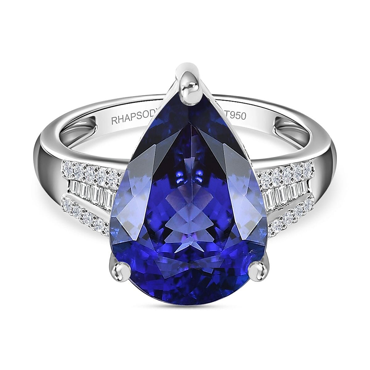 RHAPSOYD 950 Platinum AAAA Tanzanite and Diamond VS EF Ring 7.69 ct 7672069 0