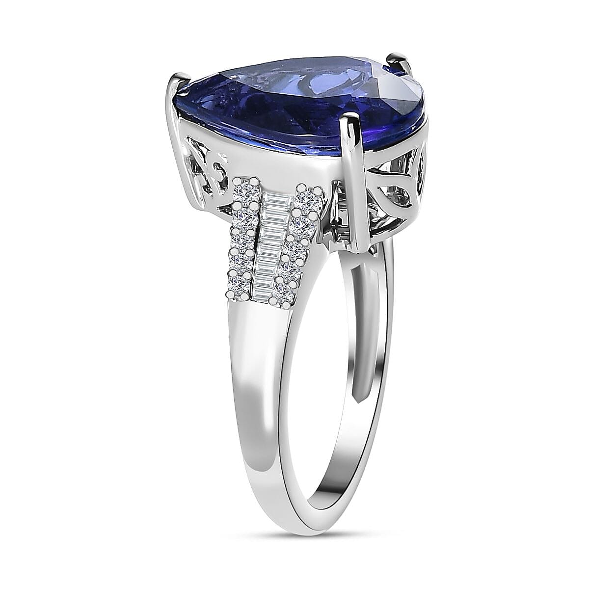 RHAPSOYD 950 Platinum AAAA Tanzanite and Diamond VS EF Ring 7.69 ct 7672069 3