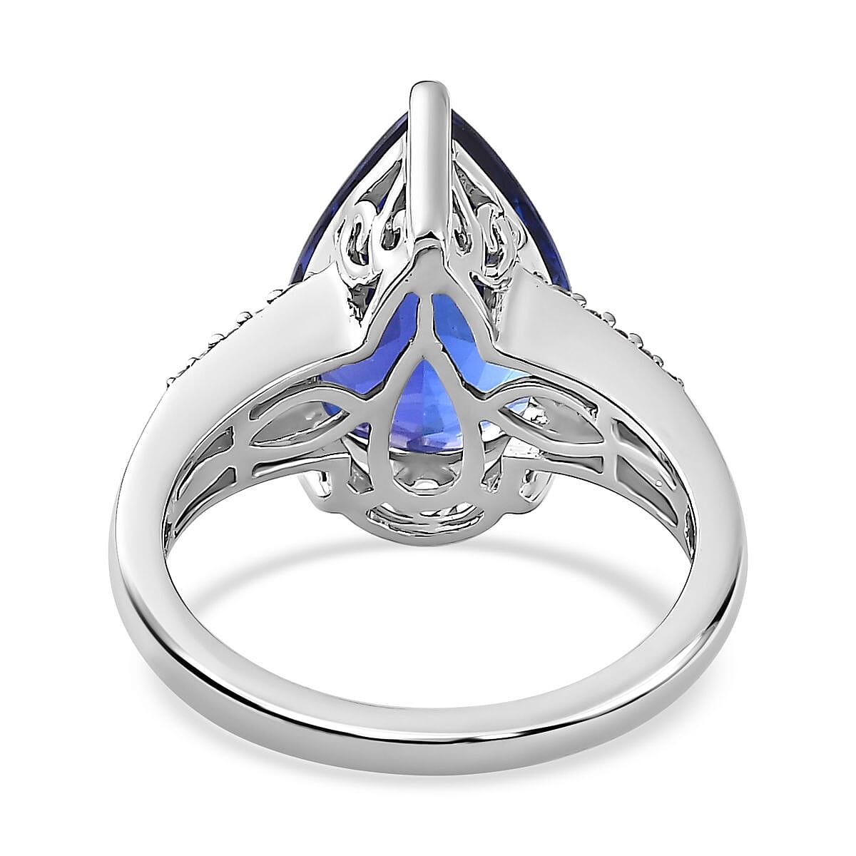 RHAPSOYD 950 Platinum AAAA Tanzanite and Diamond VS EF Ring 7.69 ct 7672069 4