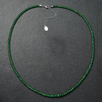 Rhapsody 950 Platinum AGI Certified AAAA Tsavorite Garnet Beads Necklace (Size 18 - 2 Ext) 50.00 Ct, Platinum Wt. 2.54 Gms.