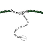Rhapsody 950 Platinum AGI Certified AAAA Tsavorite Garnet Beads Necklace (Size 18 - 2 Ext) 50.00 Ct, Platinum Wt. 2.54 Gms.
