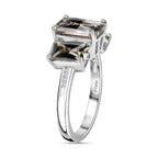 RHAPSODY 950 Platinum GSI Certified & Appraised AAAA Turkizite & Diamond (VS2-E-F) Ring 5.09 Ct, Platinum Wt. 4.8 Gms