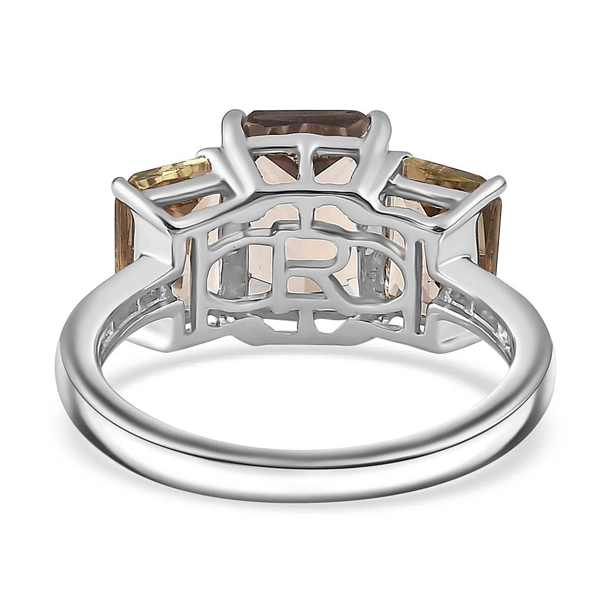 950 Platinum AAAA Turkizite, White Diamond EF, VS2 Ring 5.02 ct, Platinum Wt. 6.5 Gms 7842371 5